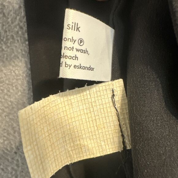 Eskandar 100% Silk A-Line Shell Tank Size 1 Black Quiet Luxury Minimalist Boxy - Picture 10 of 10